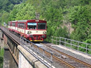 ORE MOUNTAIN RAILWAY - MOST - DUBÍ - MOLDAVA IN THE ORE MOUNTAINS, CULTURAL MONUMENT OF THE CZECH REPUBLIC