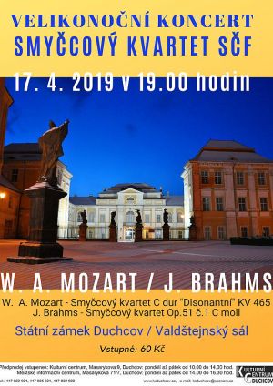 VELIKONOČNÍ KONCERT SMYČCOVÝ KVARTET SČF 17. 4. 2019