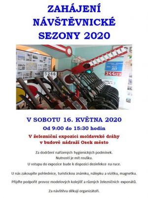 ZAHÁJENÍ SEZONY V ŽELEZNIČNÍ EXPOZICI OSEK - 16. 5. 2020