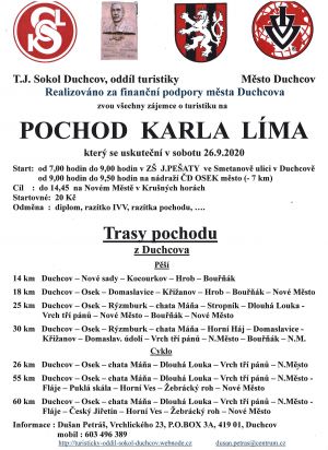 POCHOD KARLA LÍMA, 26. 9. 2020