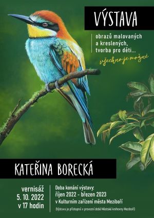 VÝSTAVA KATEŘINY BORECKÉ ŘÍJEN 2022 AŽ BŘEZEN 2023