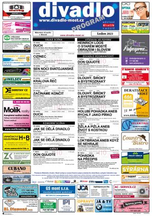 MĚSTSKÉ DIVADLO V MOSTĚ PROGRAM LEDEN 2023