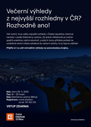 VEČERNÍ VÝHLEDY Z NEJVYŠŠÍ ROZHLEDNY V ČR? ELEKTRÁRNA LEDVICE