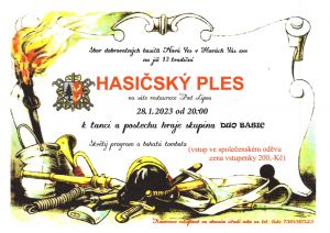 HASIČSKÝ PLES 28. 1. 2023