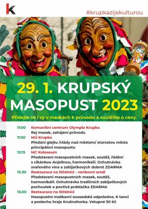 KRUPSKÝ MASOPUST 29. 1. 2023