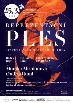 REPREZENTAČNÍ PLES STATUTÁRNÍHO MĚSTA CHOMUTOV 25. 3. 2023