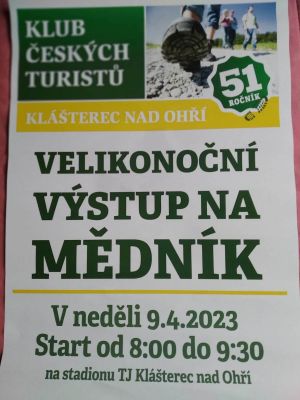 VELIKONOČNÍ VÝSTUP NA MĚDNÍK 9. 4. 2023