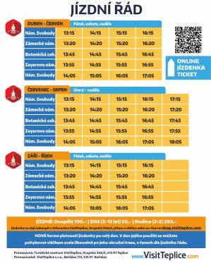 JÍZDNÍ ŘÁD VLÁČKU HUMBOLD 16. 4. - 31. 10. 2023