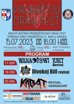 PROBOŠTOVSKÝ DRAK FEST 15. 7. 2023
