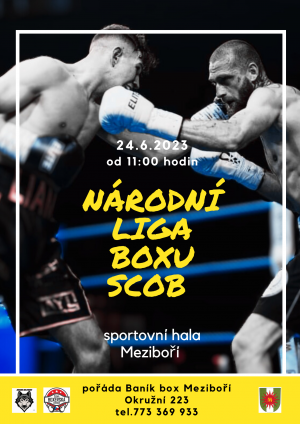 NÁRODNÍ LIGA BOXU SCOB, 24. 6. 2023