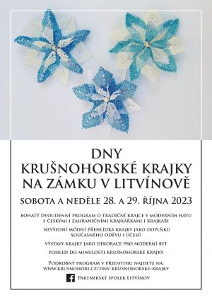 DNY KRUŠNOHORSKÉ KRAJKY NA ZÁMKU V LITVÍNOVĚ 28. A 29. 10. 2023