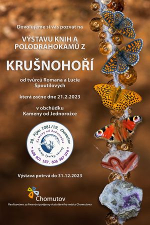 VÝSTAVA KNIH A POLODRAHOKAMŮ Z KRUŠNOHOŘÍ - DO 31. 12. 2023
