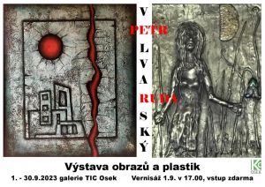 VÝSTAVA OBRAZŮ A PLASTIK - PETR A RUDA VELVARSKÝ 1. - 30. 9. 2023