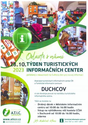 TÝDEN TURISTICKÝCH INFORMAČNÍCH CENTER - DUCHCOV, 28. 10. 2023