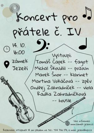 KONCERT PRO PŘÁTELÉ IV. 14. 10. 2023