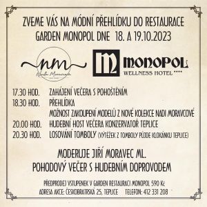 MÓDNÍ PŘEHLÍDKA NADI MORAVCOVÉ 18. A 19. 10. 2023