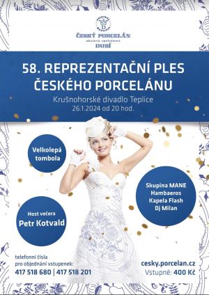 58. REPREZENTAČNÍ PLES ČESKÉHO PORCELÁNU 26. 1. 2024