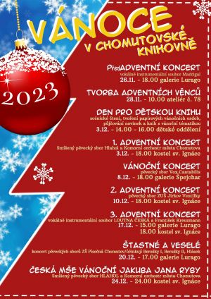 VÁNOCE V CHOMUTOVSKÉ KNIHOVNĚ 26. 11. - 24. 12. 2023