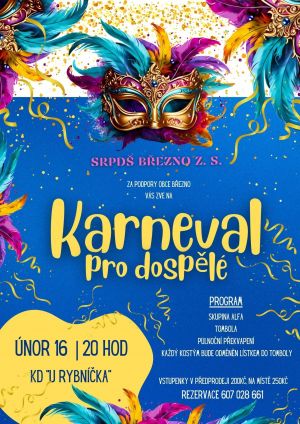 KARNEVAL PRO DOSPĚLÉ 16. 2. 2024