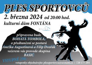 PLES SPORTOVCŮ 2. 3. 2024