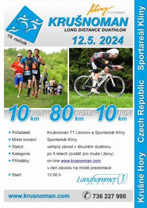 KRUŠNOMAN DUATLON 2024, 12. 5. 2024