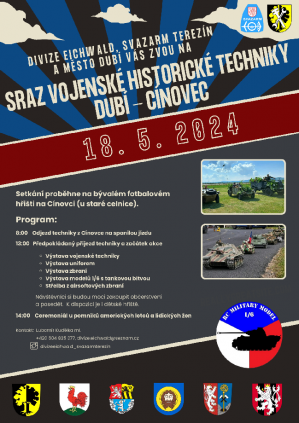 SRAZ VOJENSKÉ HISTORICKÉ TECHNIKY NA CÍNOVCI 18. 5. 2024