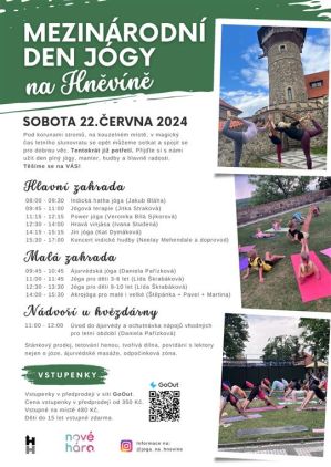 MEZINÁRODNÍ DEN JÓGY NA HNĚVÍNĚ 22. 6. 2024