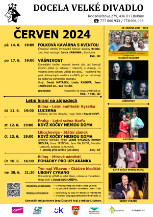 PROGRAM ČERVEN - DOCELA VELKÉ DIVADLO 2024