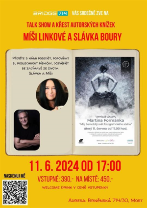 TALK SHOW S MÍŠOU LINKOVOU A SLÁVKEM BOUROU 11. 6. 2024