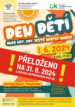 DEN DĚTÍ ANEB HRY, KDY JEŠTĚ NEBYLY MOBILY 31. 8. 2024