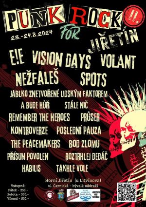 PUNKROCK FOR JIŘETÍN 23. - 24. 8. 2024