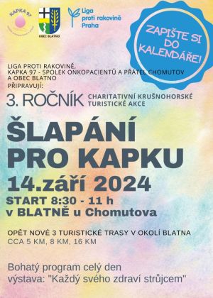 ŠLAPÁNÍ PRO KAPKU 14. 9. 2024