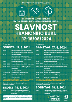 SLAVNOST HRANIČNÍHO BUKU 17. - 18. 8. 2024