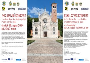 EXKLUZIVNÍ KONCERT V KOSTELE NEPOSKVRNĚNÉHO POČETÍ PANNY MARIE V DUBÍ, 29. 8. 2024