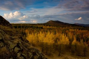 DIE BERGE JELENÍ HORA UND TŘI ŠPIČÁKY