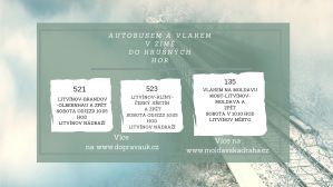 Autobusem a vlakem na běžky